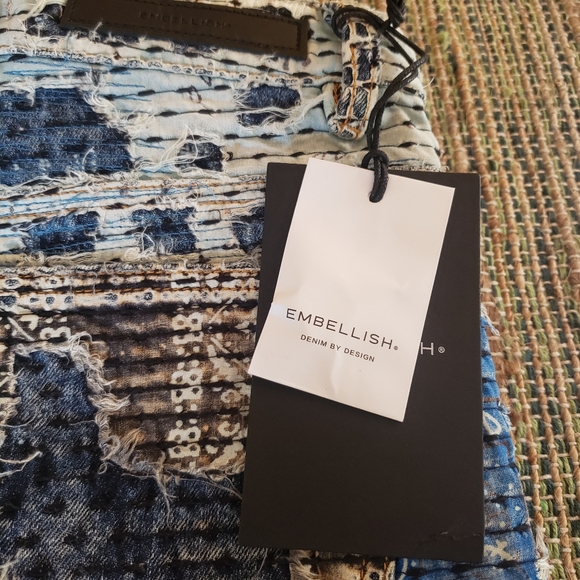 Mens Embellish Denim Jeans 28 NWT $245 retail - Picture 4 of 10